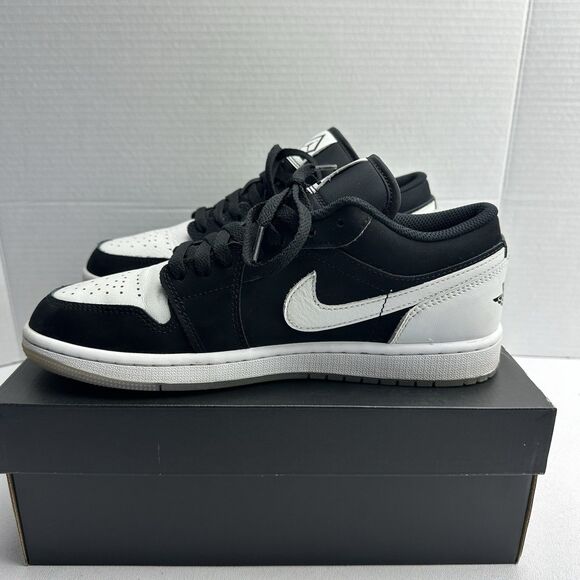NIKE AIR JORDAN 1 RETRO LOW SE I DIAMOND SHORTS PANDA WHITE BLACK DH6931-001 - Picture 10 of 16